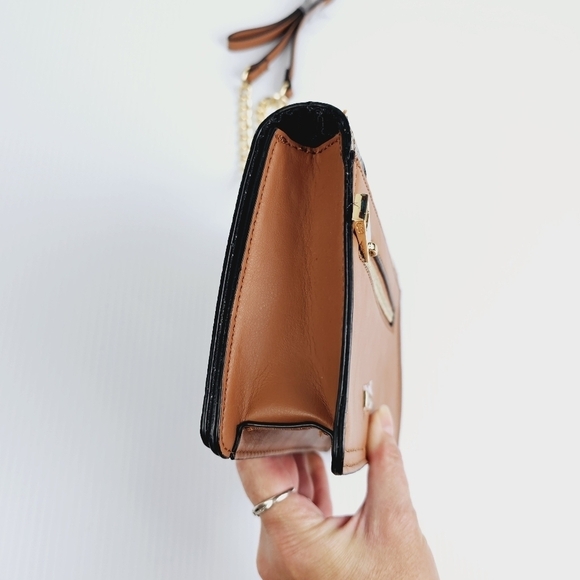 Aldo Snake Print Striped Gold Hardware Crossbody Purse NWT - Picture 15 of 15